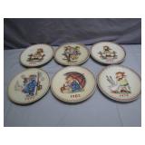 Six Hummel Annual Plates