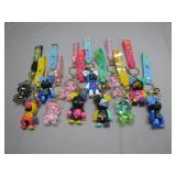 Colorful Collection of Keychain Figurines