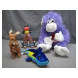 Four Plush and Toy Collectibles