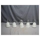 Five-Light Vanity Fixture in Chrome Finish