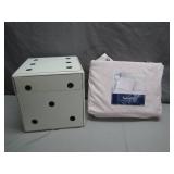 Queen Bed Sheet Set with Dice Storage Box