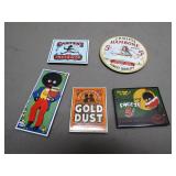 5 Black Americana Theme Magnets