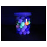 Jar of Glass Marbles with Some Uranium