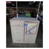 Metal Cabinet With Safe and Drawers