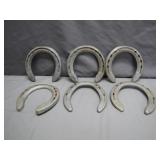 Six St. Croix Forge Horseshoes