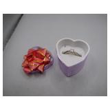 Sterling Silver Ring, Size 7, With Gift Box