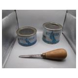 Vintage Oyster Memorabilia Lot: Cans & Knife