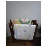 Quilt Rack with Two Included Quilts