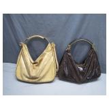 Two Snake-Pattern Shoulder Bags