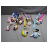 Sanrio-Themed Keychains and Straps