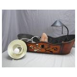 Decorative Basket With Lamps Bundle