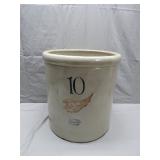 Red Wing Numbered 10 Stoneware Crock