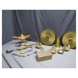 Gilded Decor and Utensil Collection