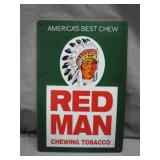 Vintage Style Tin Ad Sign for Chewing Tobacco