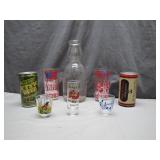 Vintage Glassware and Beer Memorabilia Set