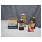 Vintage Bottles and Box Collection