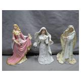 3 Lenox Bride and Princess Figures