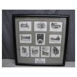 Framed Mayberry Postmarks Display