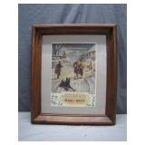 Framed 1949 Black & White Scotch Ad Print