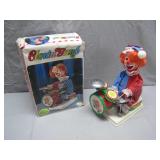 Battery-Operated Clown Band Toy with Box