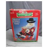 Telco Animated Musical Cowboy Santa