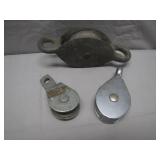 Three Pulley Block Sheaves