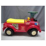 Fire Rescue Ride-On Toy Truck with Storage