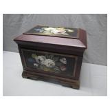 Hand-Painted Wooden Keepsake Box