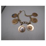 1/20 12kt Bracelet with 10kt Charms