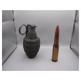 Dummy Grenade and .50 Cal Bullet