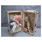 Ginny Doll Trunk with Doll and Accessories
