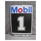 Retro-Style Mobil 1 Racing Motor Oil Sign