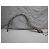 Steel Sickle with Wooden Handle
