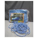 10'x20' Heavy-Duty Blue Poly Tarp Set