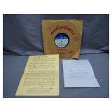 Audio-Disc and Sheet Music From 1956