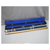 Pool Cue with Case and Patriotic Design