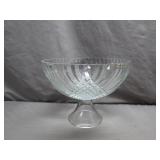 Glass Punch Bowl with Pedestal Base