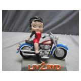 Betty Boop 'Liv2Ryd' Motorcycle Figurine, 2000