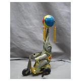 Tin Wind-Up Elephant on Scooter with Ball