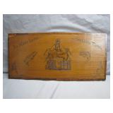 Wooden Plaque With Fishing Design