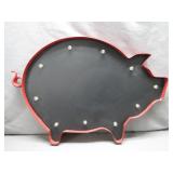 Pig-Shaped Decorative Lighted Sign