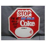 Double-Sided Retro Coca-Cola STOP Sign
