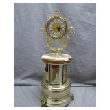 Ornate Mechanical Clock with Hidden Carousel