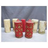 7 Assorted Decorative Candles