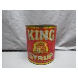 King Syrup Can With Bold Lion Graphic