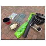 Garden Supplies Bundle: Fabric, Fencing, Tote