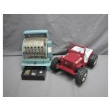 Tom Thumb Cash Register and Dune Buggy Toy