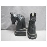 Soapstone Horse Head Bookends