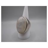925 Sterling Silver and Stone Ring, Size 9