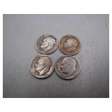 1946-49 Roosevelt Silver Dimes Set